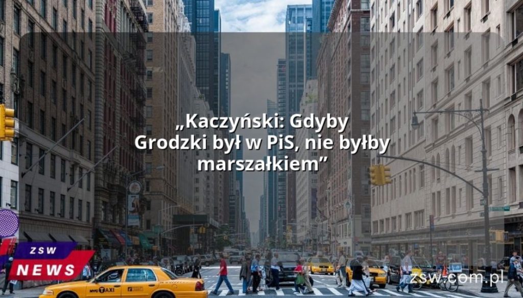 „Kaczyński: Gdyby Grodzki był w PiS, nie byłby marszałkiem”