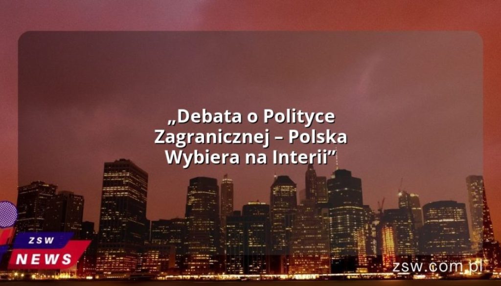 „Debata o Polityce Zagranicznej – Polska Wybiera na Interii”