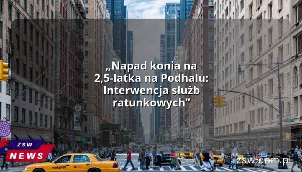 „Napad konia na 2,5-latka na Podhalu: Interwencja służb ratunkowych”