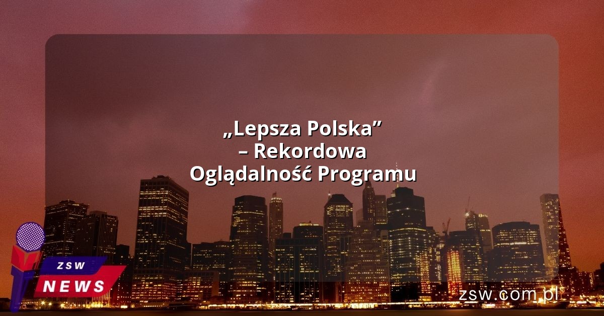 „Lepsza Polska” – Rekordowa Oglądalność Programu