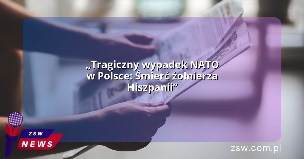 „Tragiczny wypadek NATO w Polsce: Śmierć żołnierza Hiszpanii”