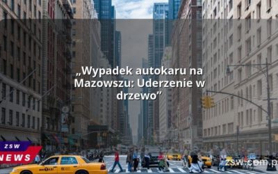 „Wypadek autokaru na Mazowszu: Uderzenie w drzewo”