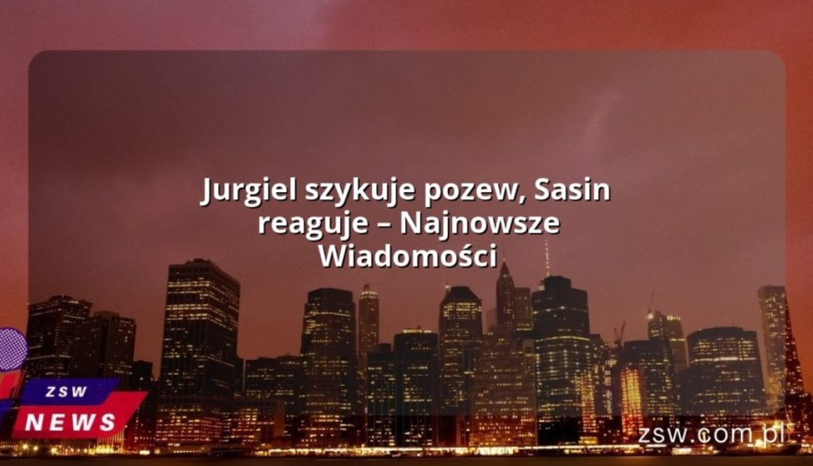 Jurgiel szykuje pozew, Sasin reaguje – Najnowsze Wiadomości