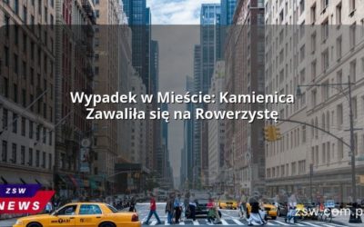 Wypadek w Mieście: Kamienica Zawaliła się na Rowerzystę