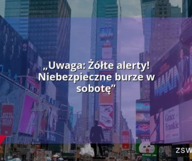 „Uwaga: Żółte alerty! Niebezpieczne burze w sobotę”