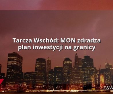 Tarcza Wschód: MON zdradza plan inwestycji na granicy