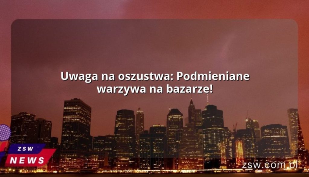 Uwaga na oszustwa: Podmieniane warzywa na bazarze!