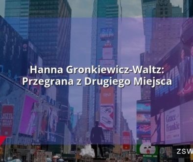 Hanna Gronkiewicz-Waltz: Przegrana z Drugiego Miejsca